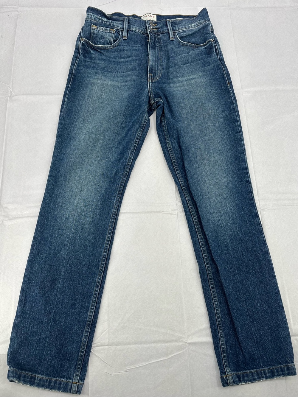 FRAME Le High Straight Leg Jeans Waist 28 Blue